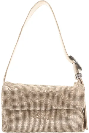 BENEDETTA BRUZZICHES Shoulder Bags, female, , Size: ONE SIZE Crystal Mesh Shoulder Bag Shine On