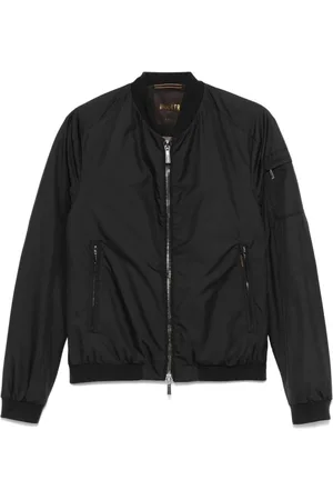 MOORER Bomber Jackets, male, , Size: XS Zip-Front Jacket with Pockets