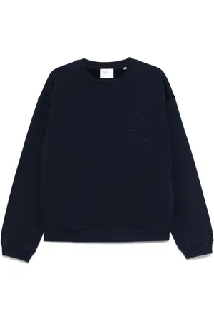 Frame Sweatshirts, male, , Size: L Navy Crew Neck Sweatshirt