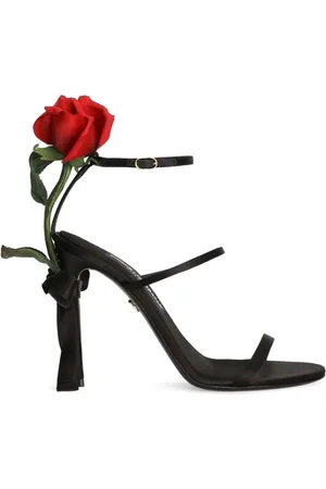 Dolce & Gabbana High Heel Sandals, female, , Size: 7 US Stiletto Heel Shoes with Bow Detailing