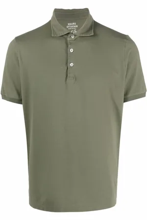 Mauro Ottaviani Polo Shirts, male, , Size: 2XL Olive Polo Shirt