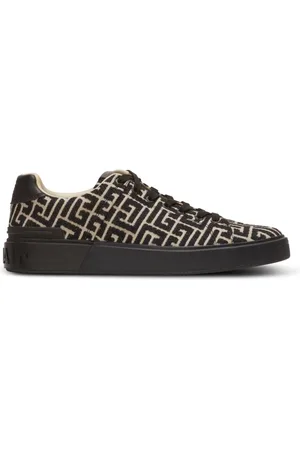 Balmain Sneakers, male, , Size: 12 US B-Court trainers with jacquard monogram