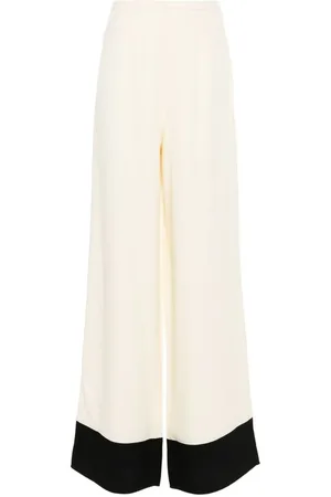 ‎Taller Marmo‎ Wide Trousers, female, , Size: M Ivory Wide Leg Pants