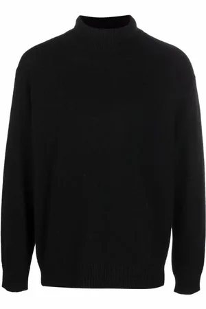 LANEUS Turtlenecks, male, , Size: XL Wool Blend Roll-Neck Jumper