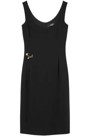 VERSACE Short Dresses, female, , Size: S Sleeveless Dress with Medusa Motif