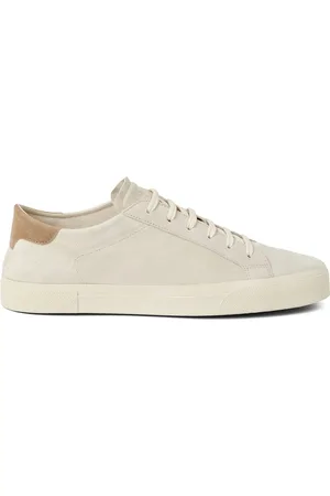 Brunello Cucinelli Sneakers, male, , Size: 11 US White Lace-Up Sneaker with Rubber Sole