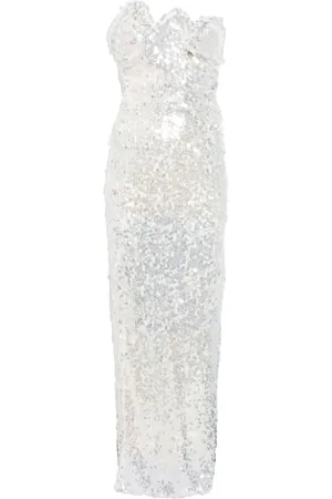 CHRISTOPHER ESBER Party Dresses, female, , Size: S Strapless Sequin Embellished Dress
