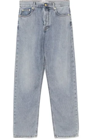 DARKPARK Straight Jeans, female, , Size: W28 -Grey Button Fly Jeans