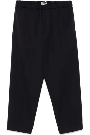 Jil Sander Straight Trousers, male, , Size: M Elasticated Waistband Pants
