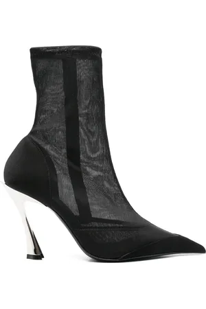 MUGLER Heeled Boots, female, , Size: 6 US High Heel Shoes with Side Zip