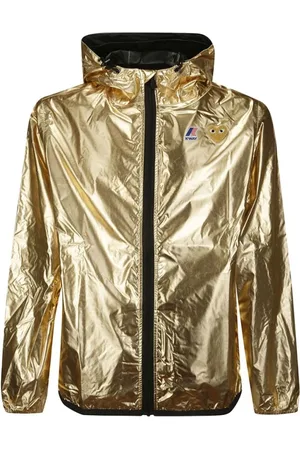 Comme des Garçons Light Jackets, male, , Size: L Metallic Heart Patch Hooded Jacket