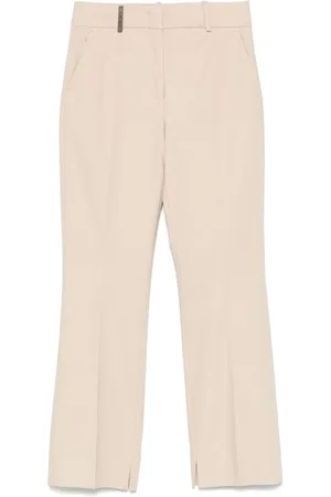 PESERICO SIGN Straight Trousers, female, , Size: L Buttoned Trousers