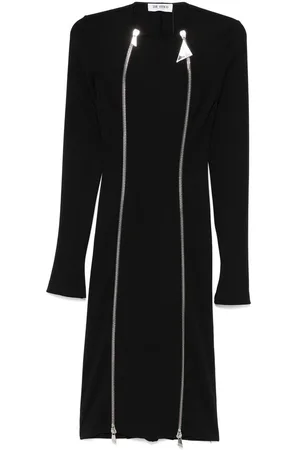 The Attico Midi Dresses, female, , Size: M Zip-Front Dress