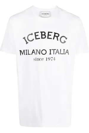 Iceberg T-Shirts, male, , Size: M Logo Print Crew Neck T-shirt