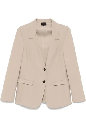 Giorgio Armani Blazers, female, , Size: S Button-Up Jacket with Pockets