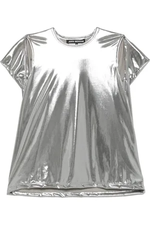 JUNYA WATANABE T-Shirts, female, , Size: S Silver Crew Neck Sleeveless T-shirt