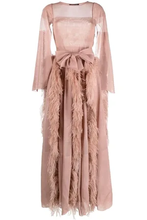 ANTONINO VALENTI Maxi Dresses, female, , Size: S Blush Silk Maxi Dress