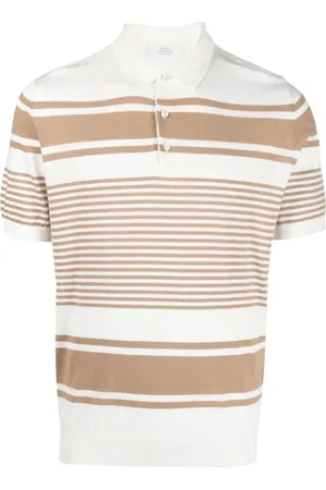 Mauro Ottaviani Polo Shirts, male, , Size: 2XL Two-Tone Polo Shirt