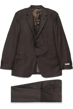 CANALI Single Breasted Suits, male, , Size: 3XL Formal Suit Jacket