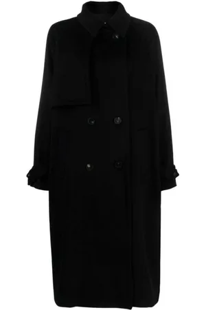 ALBERTO BIANI Single-Breasted Coats, female, , Size: S Wool Coat with Classic Collar