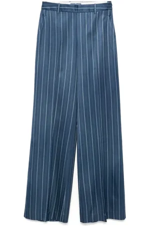 ERMANNO SCERVINO Wide Trousers, female, , Size: XS Ocean Side Zip Pants
