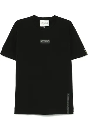 Iceberg T-Shirts, male, , Size: 2XL Crew Neck Short Sleeves T-shirt