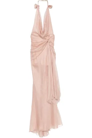 MARIA LUCIA HOHAN Gowns, female, , Size: 2XS Halterneck Open Back Dress