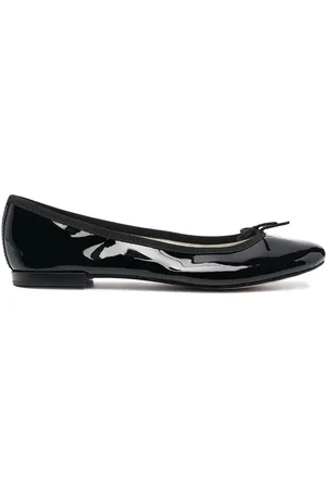 Repetto Ballerinas, female, , Size: 8 US Leather Slip-On Shoes with Bow Detailing