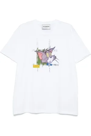 Iceberg T-Shirts, male, , Size: L Logo Print Crew Neck T-shirt