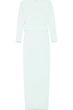 Solace Maxi Dresses, female, , Size: S Mint Belted Dress with Rear Slit