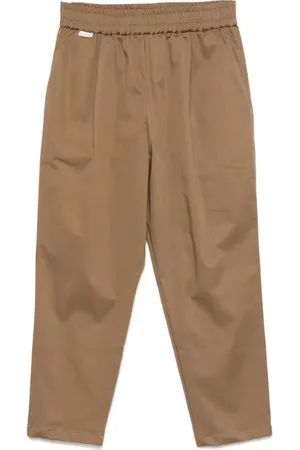 Family First Straight Trousers, male, , Size: XL Caramel Elasticated Waistband Pants