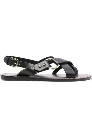 Soeur Flat Sandals, female, , Size: 7 US Leather Open Toe Sandals