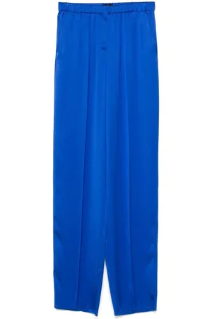 Giorgio Armani Straight Trousers, female, , Size: S Royal Silk Satin Pants