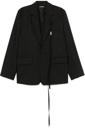 ANN DEMEULEMEESTER Blazers, male, , Size: XL Pinstripe Double-Breasted Jacket
