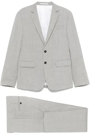 Dsquared2 Single Breasted Suits, male, , Size: XL Ash Grey Suit with Rear Vents