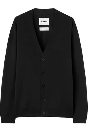 Jil Sander Cardigans, male, , Size: L V-Neck Knit Sweater