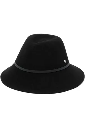 HELEN Hats, female, , Size: L Felt Fedora Hat with Logo Plaque