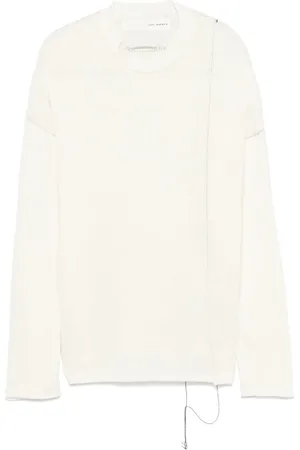 ISABEL BENENATO Round-neck Knitwear, male, , Size: M Ribbed Drop Shoulder Sweater