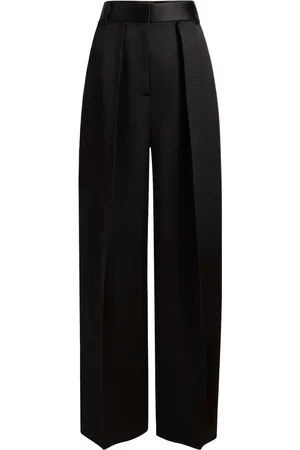 Khaite Wide Trousers, female, , Size: XS Wide-Leg High-Waisted Trousers