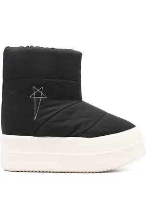 Rick Owens Winter Boots, female, , Size: 8 US Quilted Slip-On Flatform Shoes