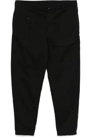 YOHJI YAMAMOTO Wide Trousers, male, , Size: L Front Button Belt Loops Pocket