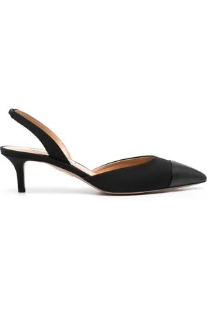 Aquazzura Pumps, female, , Size: 9 US Twill Weave Slingback Shoes