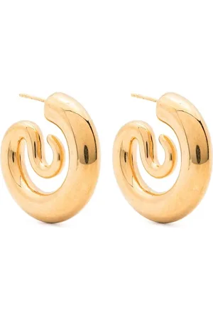 Panconesi Earrings, female, , Size: ONE SIZE Gold-tone Hoop Earrings with Polished Finish