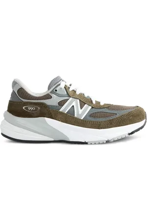 New Balance Sneakers, male, , Size: 11 1/2 US Olive Suede Sneakers