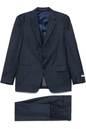 CANALI Single Breasted Suits, male, , Size: 3XL Oxford Style Suit
