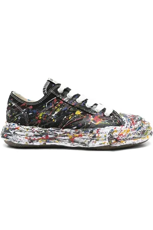 MIHARA YASUHIRO Sneakers, male, , Size: 7 US Black Lace-Up Sneaker with Rubber Sole