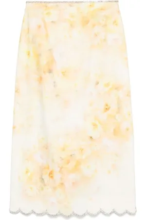 ZIMMERMANN Midi Skirts, female, , Size: S Rear Zip Skirt