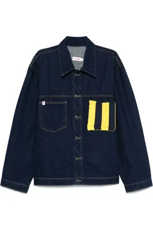 Charles Jeffrey Loverboy Denim Jackets, male, , Size: L Indigo Button-Up Jacket