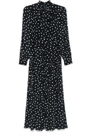 RIXO London Maxi Dresses, female, , Size: M Midnight Blue Dress with Tie-Fastening Straps