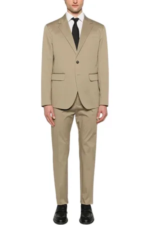 Dsquared2 Single Breasted Suits, male, , Size: M Front Button Suit with Rear Vents